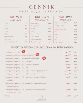 Przykładowa reklama salonu beauty (Facebook/Instagram)
