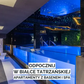 Przykładowa reklama apartamentów z basenem (Facebook/Instagram)